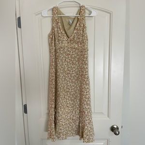 Vintage odille midi silk dress
